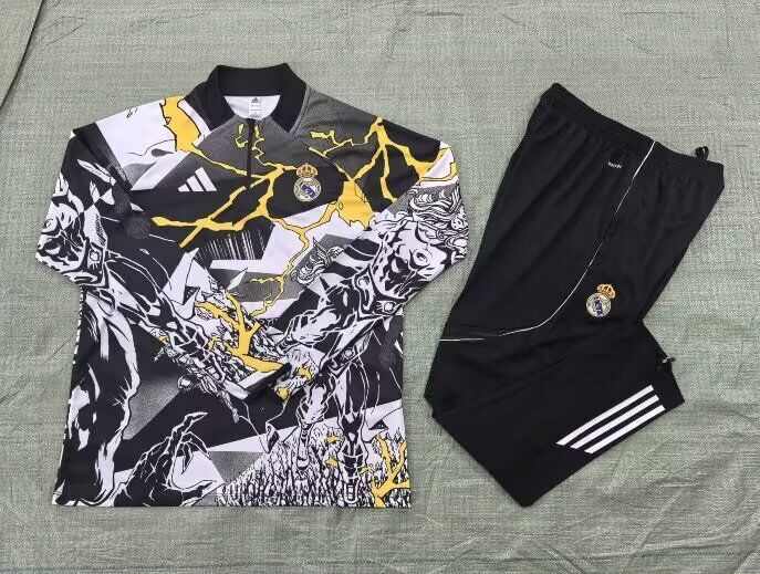 AAA Quality Real Madrid 25/26 Tracksuit - Yellow/Black/White